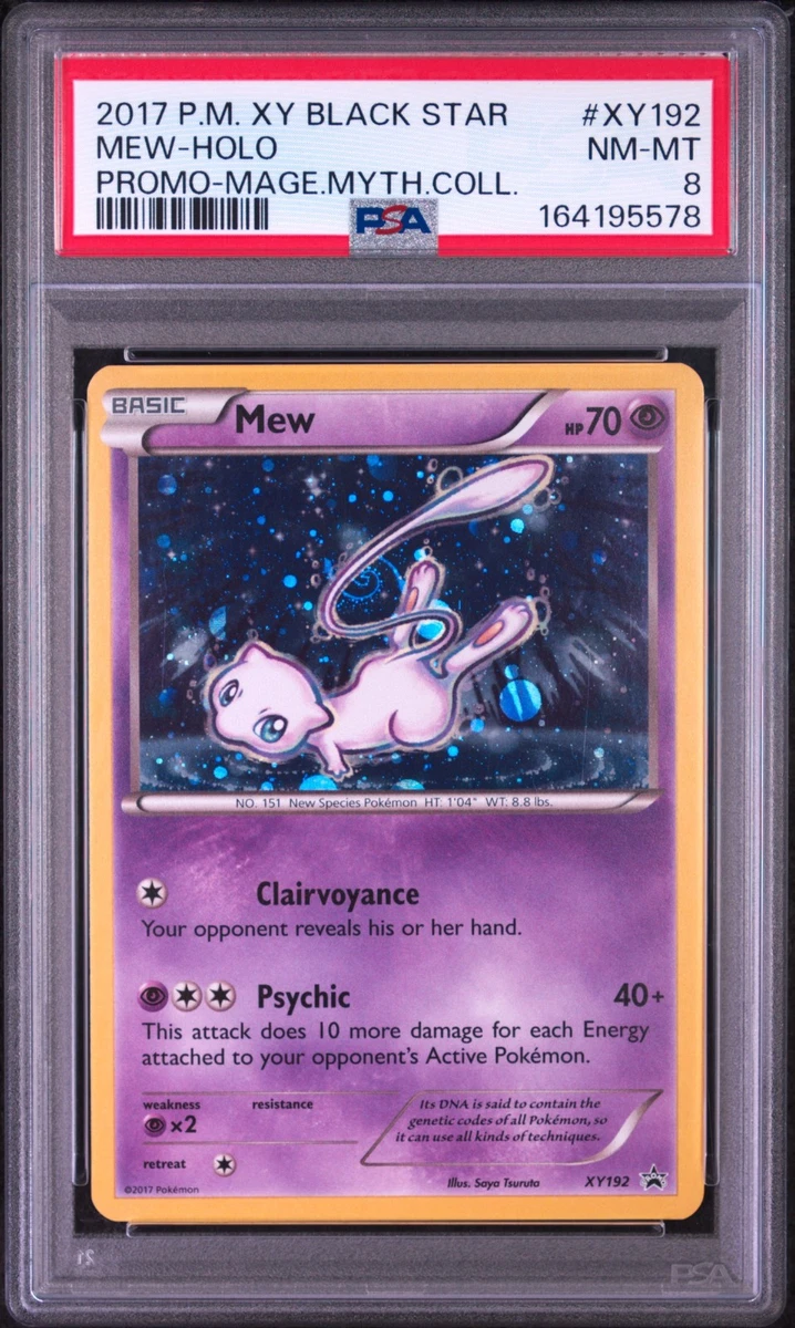 Mew Pokémon TCG Professional Sports Authenticator (PSA) Grade 8