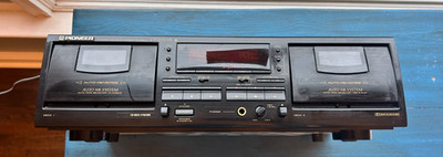 Pioneer CT-W503R Stereo Double Cassette Deck Auto Reverse VTG Dust Free TESTED