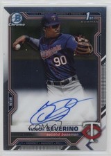 2021 Bowman Chrome Prospects Auto Yunior Severino #CPA-YS Auto x2o