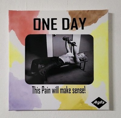 Original PixSLi Mixedmedia & Epoxidharz auf Leinwand Pop Art One Day... MM