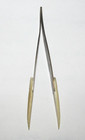 Vintage Brass Bakelite or Bone Curved Precision Tweezers for Watches and Jewelry — photo 4
