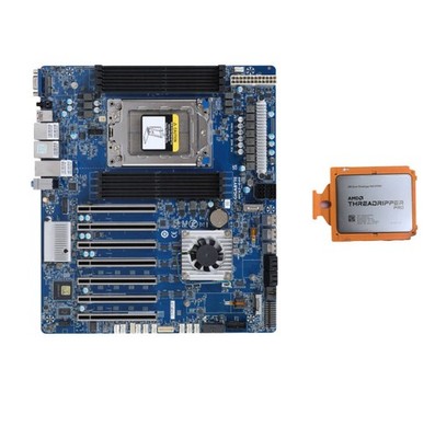 AMD Ryzen Threadripper PRO 3945WX  12 cores 24 threads 4.0ghz +Gigabyte MC62-G40