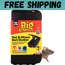 The Big Cheese Rat and Mouse Bait Box - Safe Control of Rat Poison and Mouse