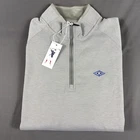 Fairway & Greene Golf Pullover Valley Chest Logo 1/4 Zip XL Gray NWT MSRP $155