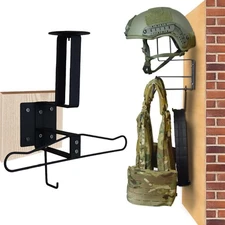 Tactical Accessory Display Rack Ferrous with Helmet Holder Multipurpose Wall ...