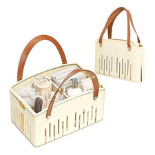 Portable Shower Caddy,Foldable Shower Caddy with Handle and Adjustable Divide...