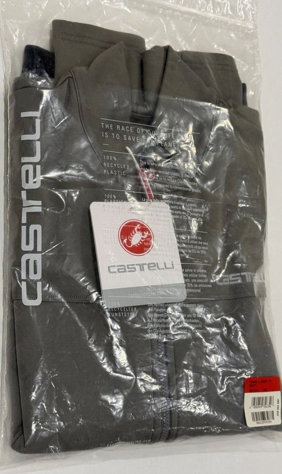 Castelli Fondo 2 Winter Cycling Jersey in Grey Size Large - superb condition - Image 2 of 4