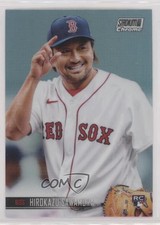 2021 Topps Stadium Club Chrome Refractor Hirokazu Sawamura #341 3f4
