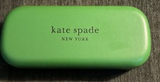 Kate Spade Vibrant Green Glasses Case With Polka Dot Polish Cloth