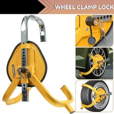 1315 Heavy Duty Steel Wheel Lock Clamp Boot Car Caravan Trailer Security