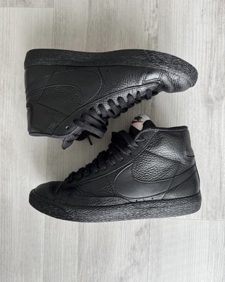 Nike Blazer Mid, 38,5   Schwarz / Black Leather   Gum Sole   Sneaker