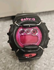 Casio Baby-G Watch Women Pink Black Digital Alarm BG-1006SA - Needs New Battery