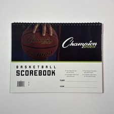 Basketball Scorebook Champion Sports For Game Records/Team Roster/Scoring