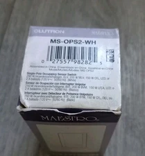 Lutron MS-OPS2-WH Maestro Occupancy Sensor Switch Single Pole, 120V