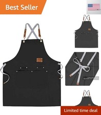 Chef Apron-Cross Back Apron for Men Women with Adjustable Straps