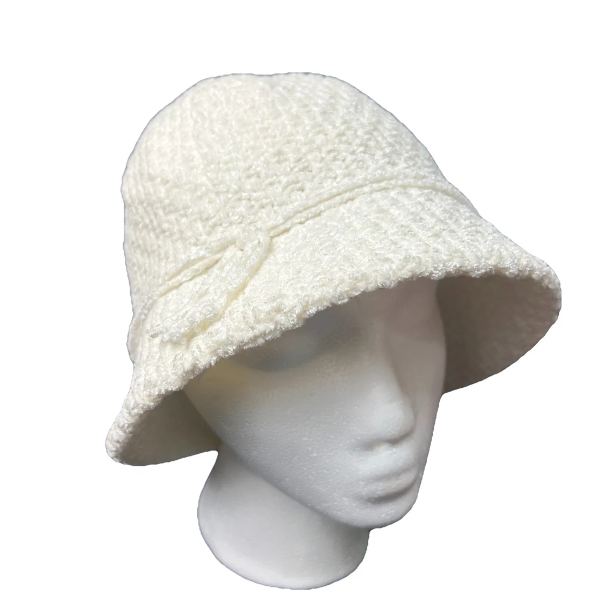 Vintage 1960s Cream Bow Cloche Hat Sheer Layered Brim Formal Church Cloche Straw 1960s Vintage Hats for Women for sale | eBay main image 3