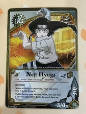 Naruto CCG, Neji Hyuga, 883, 1st Edition, LP, Foil
