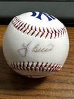 YOGI BERRA SIGNED AUTOGRAPHED YANKEES LOGO BASEBALL!!  HOF!  Steiner!