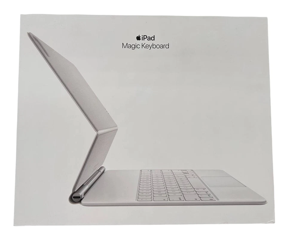 Apple Magic Keyboard Weiß für 12,9 Zoll iPad Pro (3./4./5./6 Gen) ‑ Deutsch