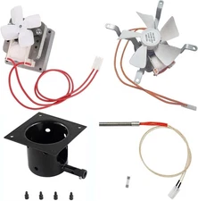 Grill Replacement Parts Kit-Auger Motor, Grill Induction Fan, Fire Burn Pot and 