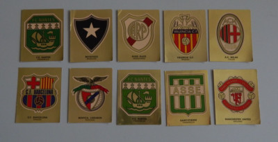 Panini  Fussball 1980 - 10 Goldwappen - Barcelona - Manchaster  - Milan