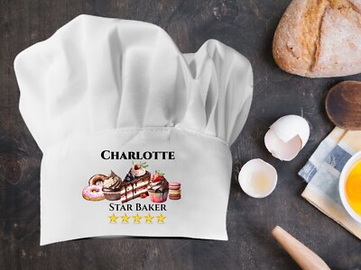 Custom Chef Hat Personalize With Any Name Adjustable