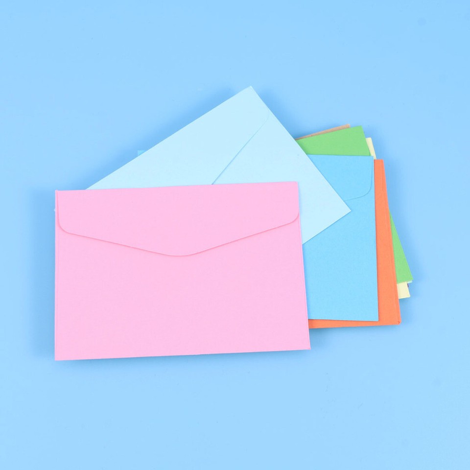 140pcs kids envelopes wedding invitations envelopes candy colors blank