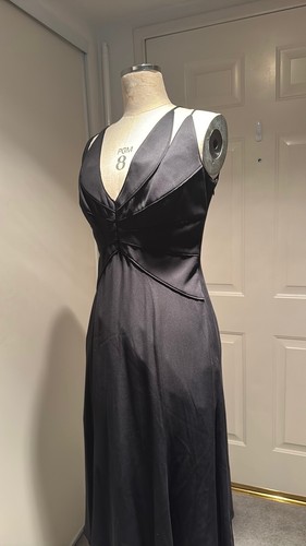 giorgio armani dress black size 42 vintage black label - Picture 4 of 9