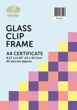 Glass Clip Frame Photo Frames Picture for Home Decor and Office Poster Gifts