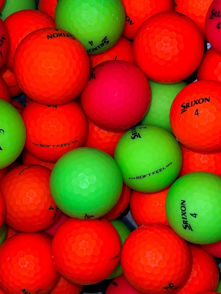 24 Matte Colored Srixon Soft Feel Mix Used Golf Balls 4A/5A Grades AAAA / AAAAA - Image 4 of 4