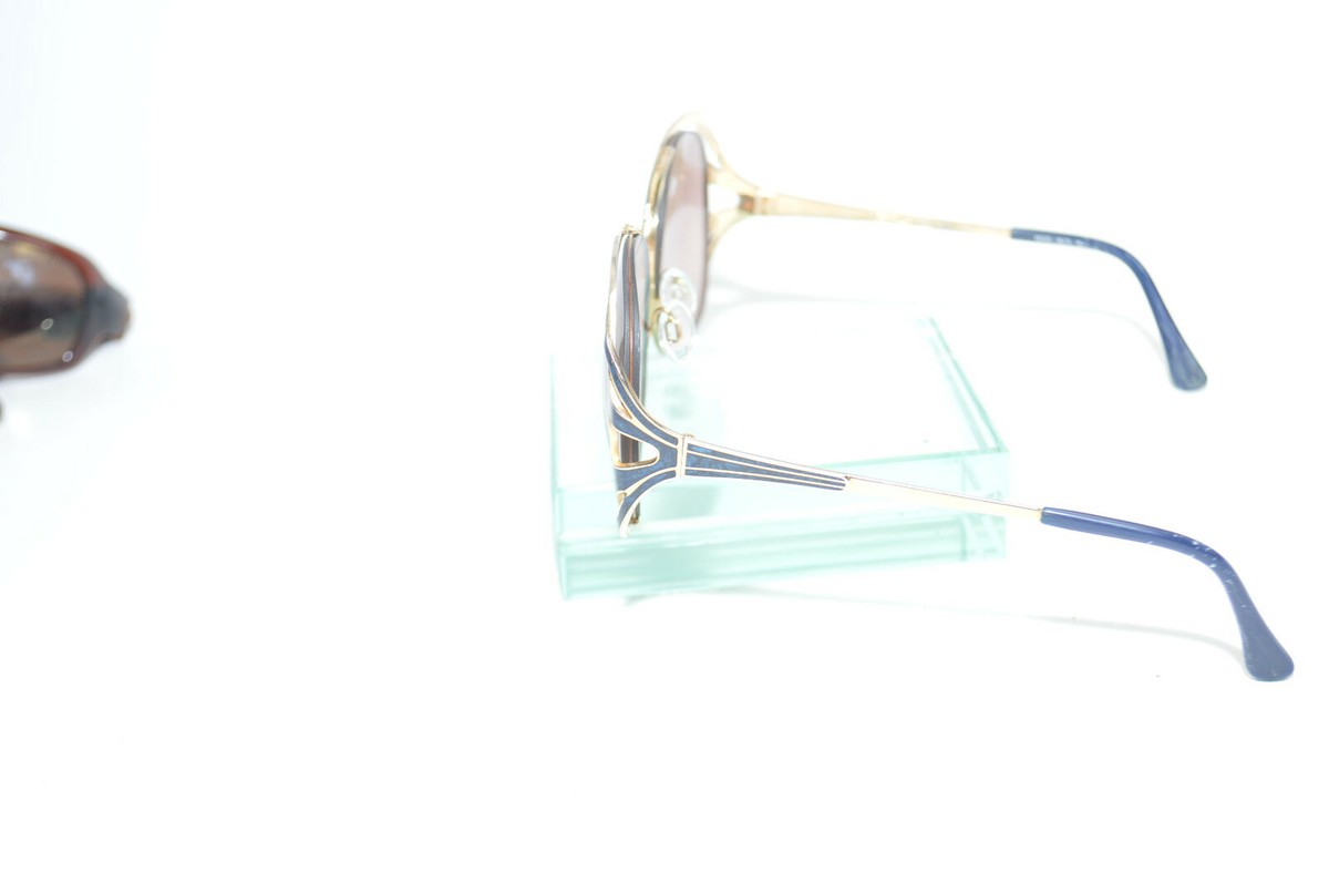 Tura Eyeglasses Eye Glasses Frames 825 EBO HGP Gold Black Japan 56-18-136 BLACK TINT HYDRA – JAMES ORO main image 4