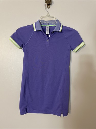 IVIVVA LULULEMON LAVENDER ATHLETIC POLO 