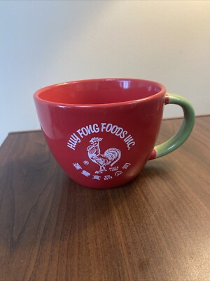 BIG Red I Put Sriracha On My Sriracha 24 Oz Huge Coffee Cup Mug HUY FONG FOODS