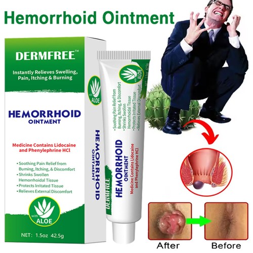Hemorrhoids Removes Ointment Herbal Cream Rapid Relief Piles Pain Reduce Itching - Picture 5 of 26