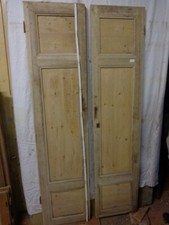 ANCIENNES  portes de placard en sapin / noyer, d'époque fin 19ème,original
