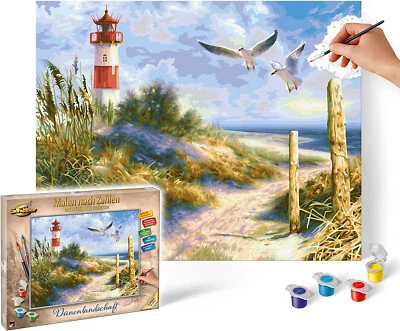 SCHIPPER - 609130884 - MALEN NACH ZAHLEN - DÜNENLANDSCHAFT MIT LEUCHTTURM # NEU