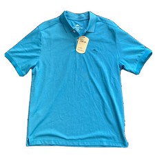NWT 90 Tommy Bahama Size M Men's Amalfi Sea Moisture Wicking Golf Polo Shirt