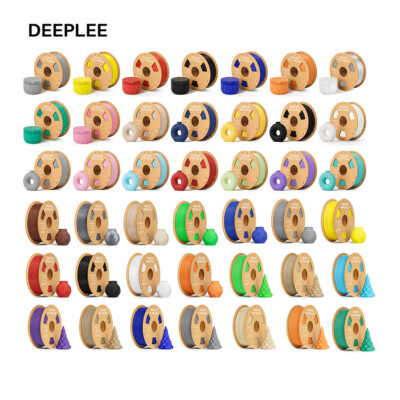 DEEPLEE 3D Drucker Filament PLA Matte SILK PLA+ PETG 1,75MM Easy ABS Nicht spröd
