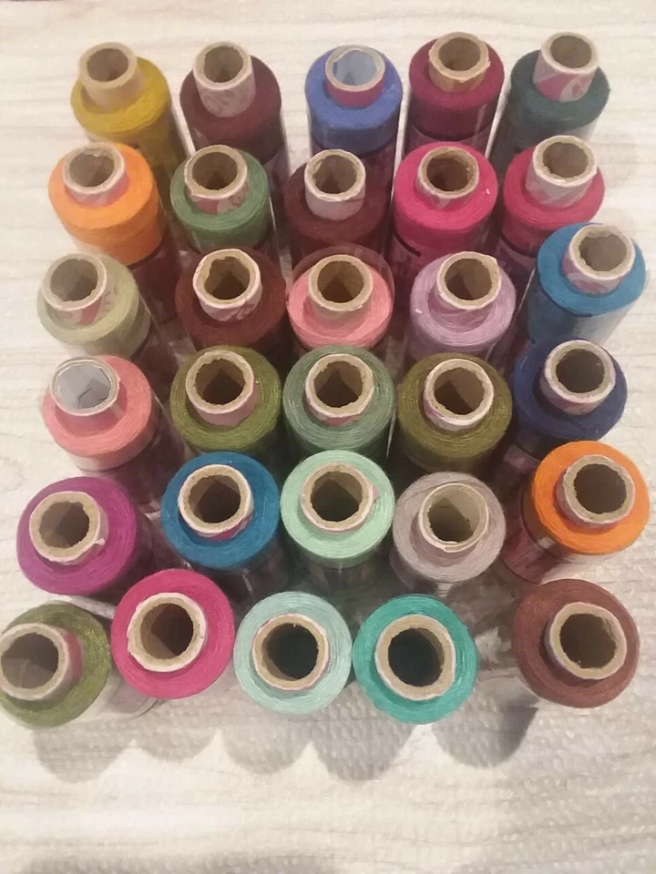 35 piece  Polyester Sewing Thread  Hand Stitching 200 Yard Each Spool - Image 2 of 4