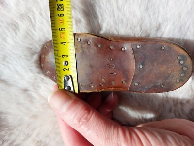 Paire De Chaussures Cuir Pour Poupée JUMEAU - Taille 5 - France - Occasion
