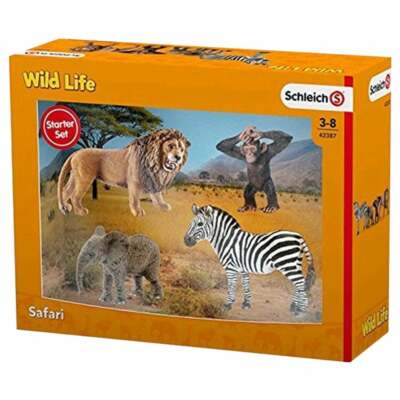 Schleich Wild Life Starter Set inc Lion Elephant Chimpanzee and