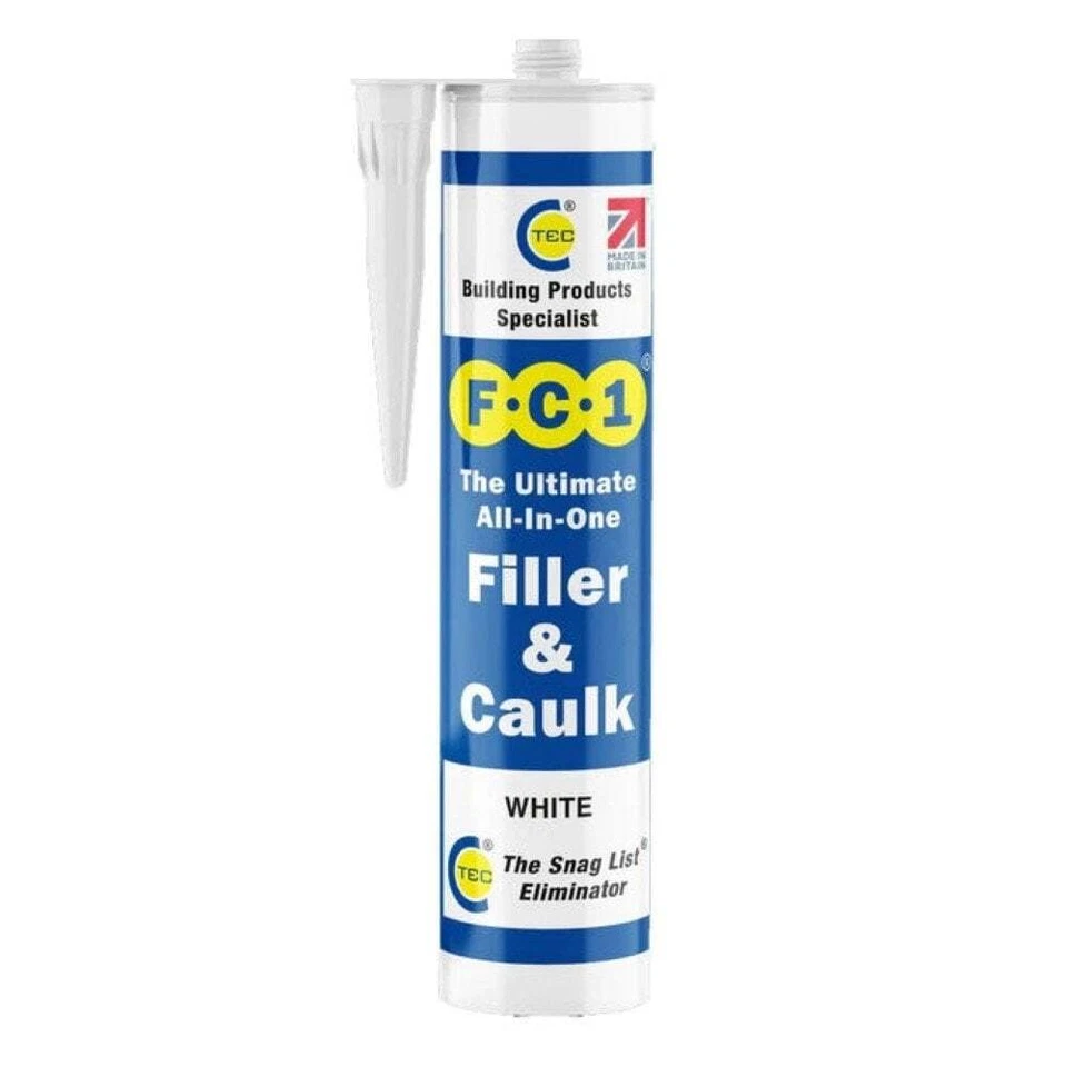 C-Tec FC1 The Ultimate All-In-One Filler and Caulk 310ml | Super Smooth Finish
