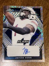 JAYCEE HORN 2021 Leaf FLASH AUTOGRAPH #44/75 Carolina Panthers S.C. GAMECOCKS
