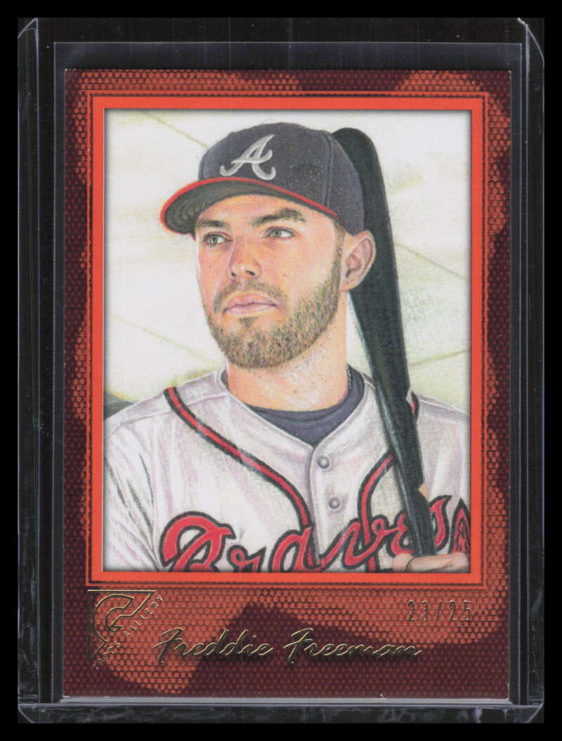 2017 Topps Gallery Orange 80 Freddie Freeman 23/25