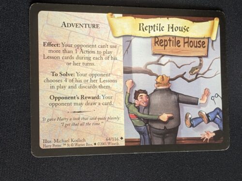 Jeu de cartes à collectionner Harry Potter REPTILE HOUSE ADVENTURE #64 - Photo 1/2