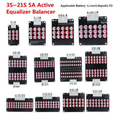 3S-21S 5A Balance Li-Ion LiFePO4 Lithium Akku Aktiver Equalizer Balancer Board