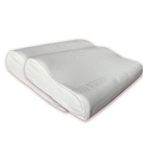 Luxurious Memory Foam Pillow for Ultimate Comfort Neck 50cm*30cm*10/7cm White - Picture 2 of 13