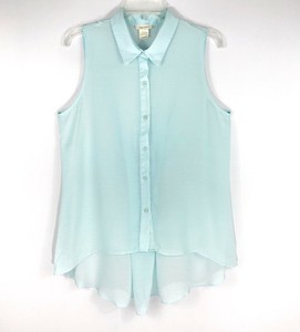 light blue sheer top