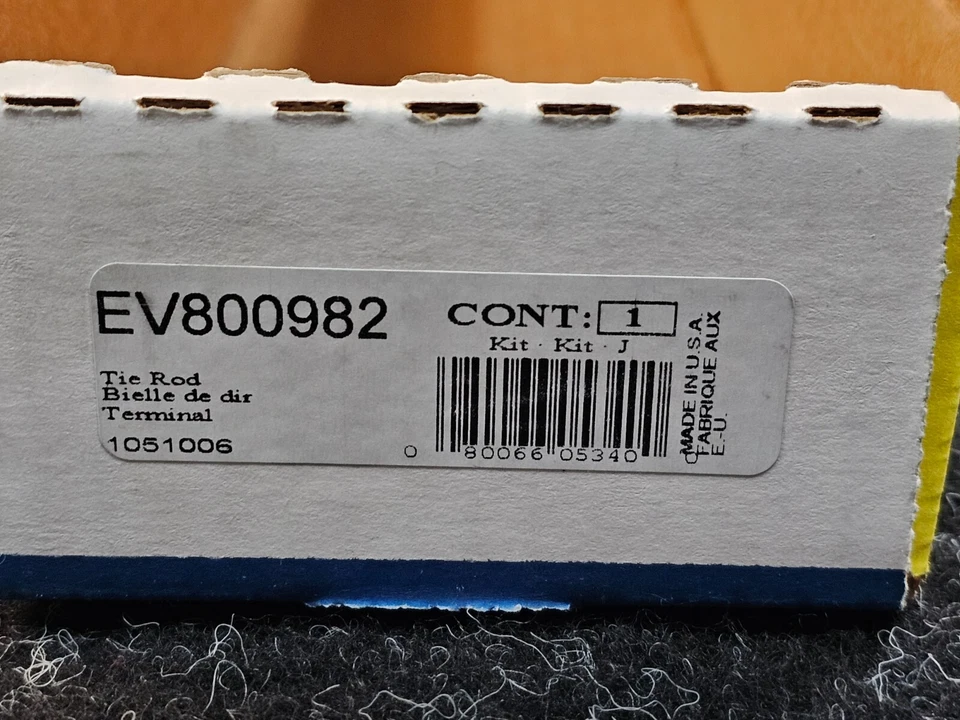 Extremo de barra de amarre de dirección interior delantera MOOG EV800982 para Subaru Crosstrek 2016-2023 Foto 3 de 4