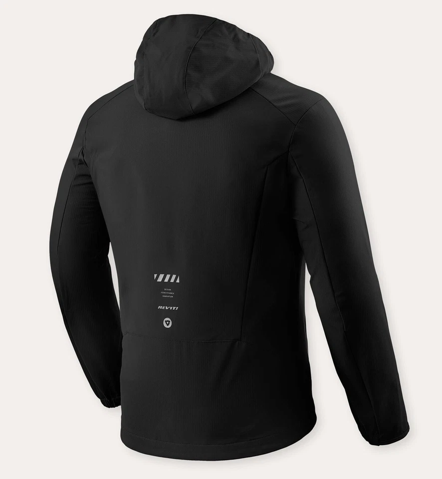 GIACCA LEGGERA CASUAL REV'IT JERRY SOFTSHELL ANTIVENTO NERO BLACK TG XL - Immagine 2 di 2